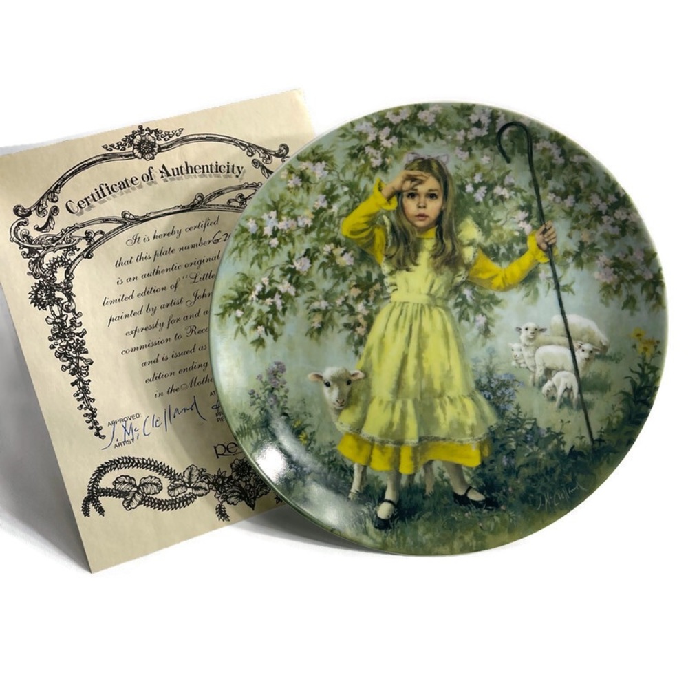 Reco Mother Goose series Little‎ Bo Peep John McClelland Plate